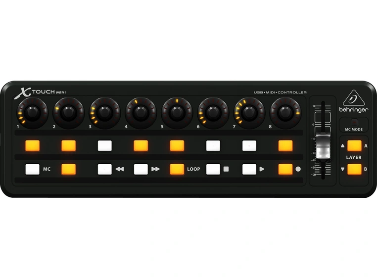 Behringer X-TOUCH MINI Ultra-kompakt universell USB-kontroller 